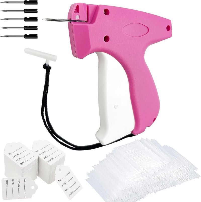JINFFR Price Tagging Gun for Clothing, Standard Retail Price Tag Attacher with Gun for Clothes 1600 1" Barbs Fasteners, 400 Clothing Label Tags and 5 Needles - Image 1